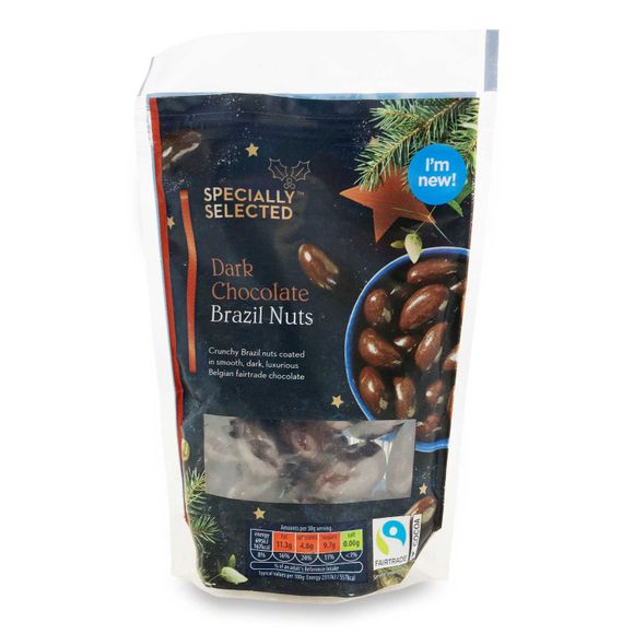 Specially Selected Dark Chocolate Brazil Nuts 165g